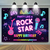 Rockstar Musik Thema bunter Glücklich Geburtstag Hintergrund